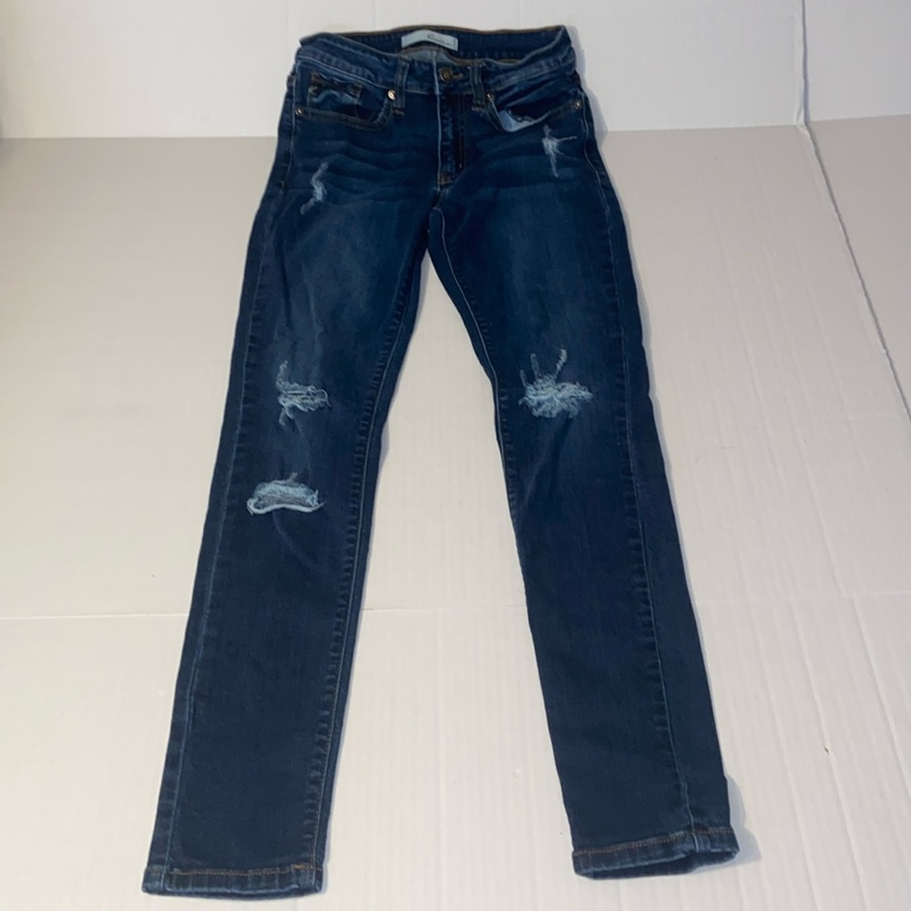 KanCan Junior’s Size W 5 / 26 Distressed Blue Denim Skinny Jeans